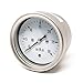 PIC Gauge LP2-SB-254-30 2.5" Dial, 0/30" wc psi Range, 1/4" Male NPT Connection Size, Center Back Mount Dry Non-Fillable Low Pressure Gauge with a Stainless Steel Case, 316 Stainless Steel Internals, and Plastic Lens