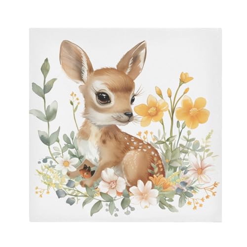 Servilletas de Tela Deer and Flower 6 unidades 20 x 20 pulg miniatura 1