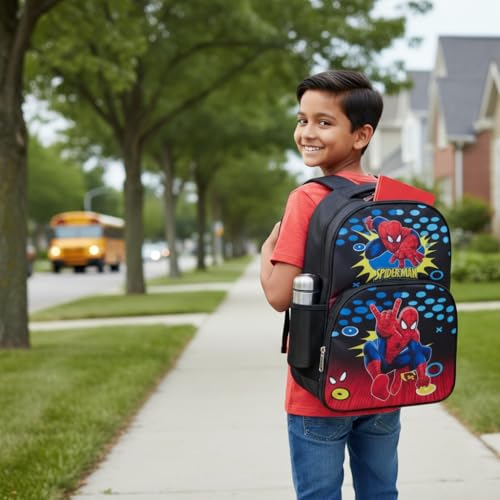 Image of Stylbase 15 Inch 3D Cartoon School Bag for Boys & Girls | Waterproof Lightweight Polyester Kids Backpack with Bottle Pocket | Ideal School Bags for Kids Nursery, LKGClass (3-5 Years)