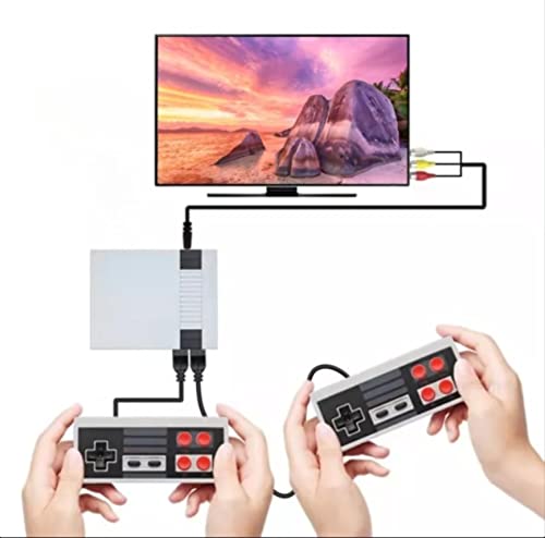 SANDALFON-Consola-Juegos-Retro-clasica-Mini-Sistema-Juego-con-620-Juegos-Integrados-2-Joysticks-Enchufe-USB-Salida-AV-de-8-bits-video-edicion-clasica-para-ninos-y-Adultos