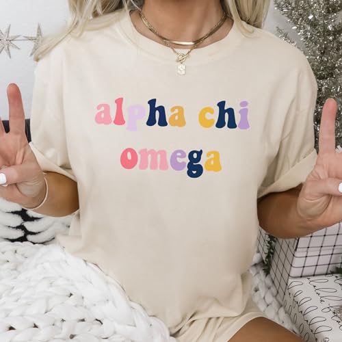 Alpha Chi Omega Tshirt | Alpha Chi Bright and Vibrant Sorority Shirt2