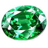 Piedra preciosa de circonita cúbica verde natural de calidad AAA++ de 6.25 Ratti original certificada por Lab Certified (JM61)