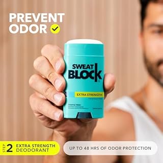 Sweatblock Excessive Sweat and Odor bundle [Clinical Strength Antiperspirant Sweat Wipes and Regular Antiperspirant Deodorant] Odor Protection and Hyperhidrosis Treatment (Bundle Deal)