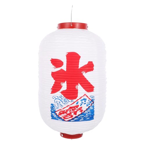 Healeved Linterna Colgante Japonesa Estilo Linterna de Hielo Blanca para Bar y Restaurante Decoración Exterior Resistente 1 Pieza Ambiente Tradicional Japonés