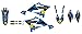 Blackbird Kit d'autocollants graphiques Rockstar Energy compatibles avec Yamaha Yz 125 2015-2021 / Yamaha Yz 250 2015-2021 /