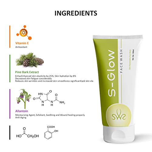 Image of S-Glow Face Wash For Acne, Dark Spot Remove Skin Lightening Vitamin E For Women & Men For All Skin Types (2)
