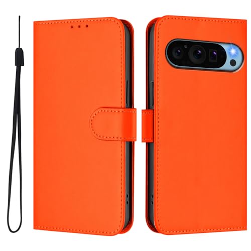 Coque Pixel 9 Pro XL antichoc avec protection intégrale en cuir et fentes pour cartes
