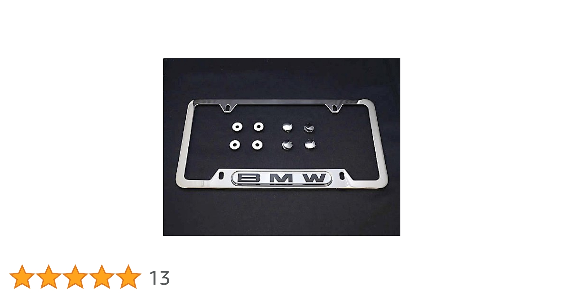 Amazon.co.jp: BMW ナンバープレートフレーム 光沢スチール OEM e30