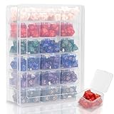 Plastic Storage for 210 Dices, Display Case With 18 Boxes Each Holding up to 12 Dices, Dice Case for DnD Dice Great for Dice Collectors or RPG D&D Games(1-Pack Transparent)