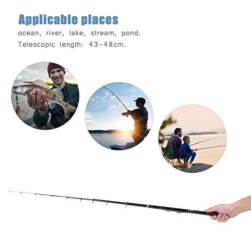 Alomejor Tragbare Mini Teleskop Handheld Angelrute Handfischen Meer Ozean Locken Stange für Angeln Liebhaber – Bild 4