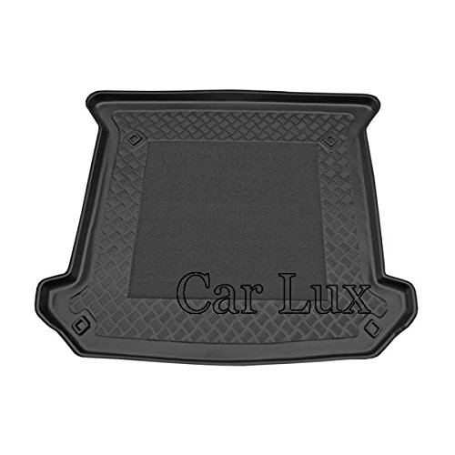 Car Lux AR01757 - Alfombra Cubeta Protector Cubre Maletero a Medida para C8 Desde 2002- Vasca baule Antideslizante