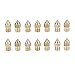 Bewinner 7 Tailles 14Pieces 3D Extruder Imprimante Buse en Laiton, 0.2mm ~ 1.0mm Accessoires d'impression pour tête d'impression en Laiton pour Anet A8, CReality CR-10