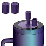 Rolitwils 2 Pack Magnetic Straw Cover, Silicone Leakproof Straw Protector for Tumbler, Compatible with Era/Resa, Drinkware Accessory