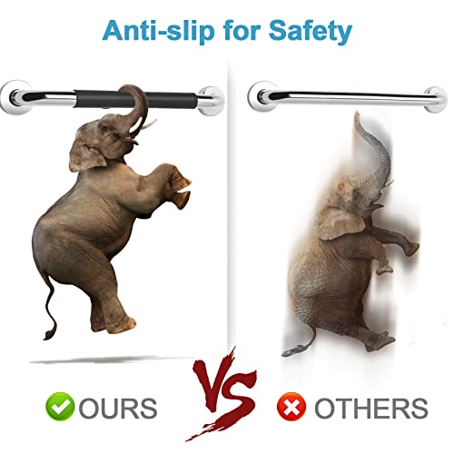 Safety Grab Bars for Bathroom 2 Pack, 16 Inch Anti-Slip Grab Bars for Bathtubs and Showers, Handicap Grab Bars for Shower, Shower Grab Bars for Seniors, Shower Handles for Elderly, Sumuhung 3 Safety Grab Bars for Bathroom 2 Pack, 16 Inch Anti-Slip Grab Bars for Bathtubs and Showers, Handicap Grab Bars for Shower, Shower Grab Bars for Seniors, Shower Handles for Elderly, Sumuhung - Image 4