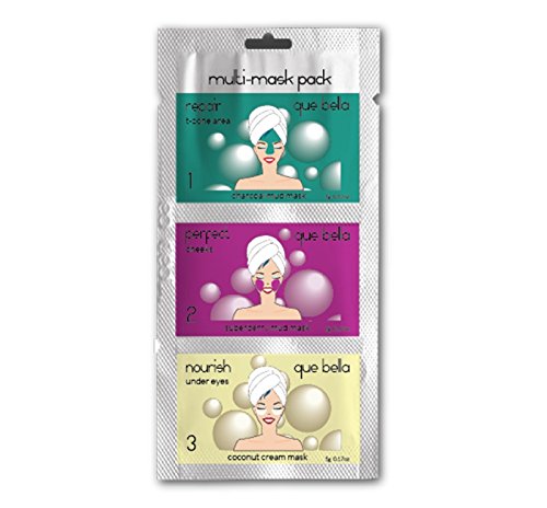 Que Bella Multi Mask Cream Face Mask Trio 0.5oz, pack of 1