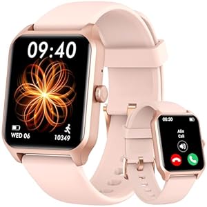 Smart Watch for Women iPhone & Android Compatible, 1.8″ Fitness & Sleep Tracker with Calls/Text, Smartwatch IP68 Waterproof, 110+ Sport Modes, Heart Rate/SpO2 Monitor