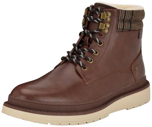 Guess Men's CAISMAR Fashion Boot, Cognac Multi 210, 11.5