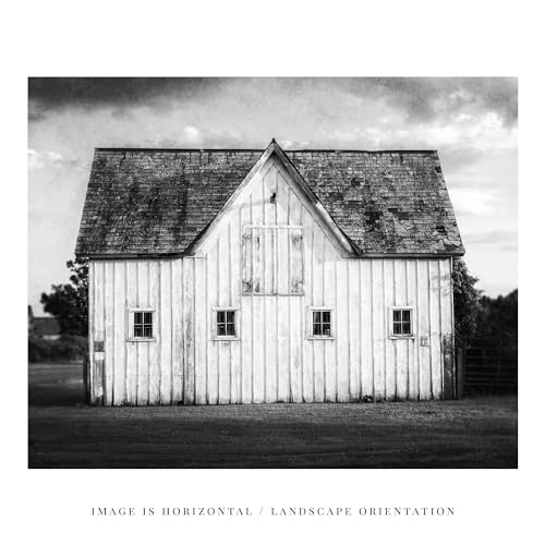 Lisa Russo Fine Art Black And White Wall Art 11X14 Inch Barn Landscape Print For Modern Farmhouse Decor thumb #4