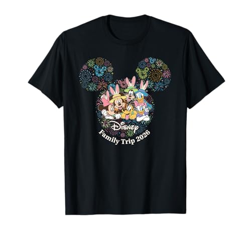 Disney Mickey & Friends Easter Family Trip 2026 Fireworks T-Shirt