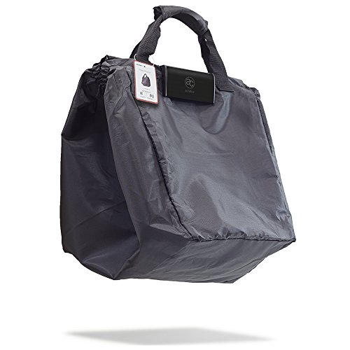 achilles Easy-Shopper, opvouwbare boodschappentas, boodschappentas geschikt voor alle gangbare winkelwagen, tas in zwart, 54 x 35 x 39 cm - Image 5