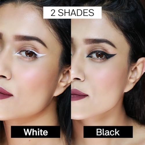 Image of FLiCKA Breathtaking Eyes Twist Kajal Waterproof, Smudge Proof, Longlasting, Dermatologically approved, Intense Colour, Black, 0.30g