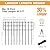 KYATE Garden Fence Animal Barrier, 30 Panels No Dig Fence 42.5ft(L) x13in(H), Rustproof Metal Defense Border, Dogs Rabbits Blocker Fence for Outdoor Yard & Patio