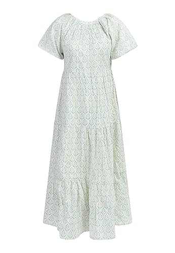 Robe maxi à manches courtes légère pour vos journées d'été