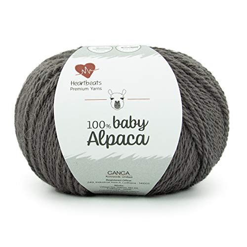 Image of Baby Alpaca, is Pure 100% Baby Alpaca Fibre. Oekotex Class 1 Certified. Pack of 2 Balls - 50gm Each. Shade no - BCA04