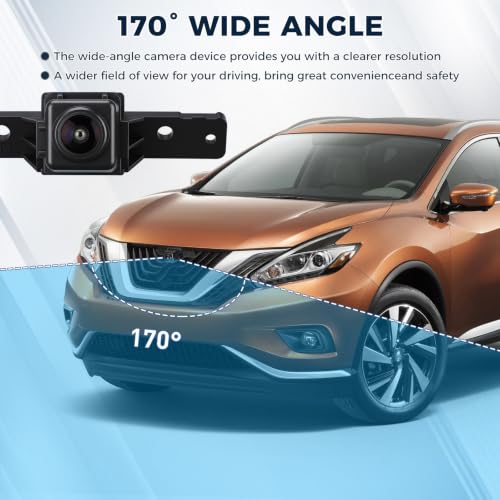 Image of Front View Camera OE: 284F1-4BA0A 284F1-4BA1A, Compatible with 2014-2016 Nissan Rogue 2.5L L4 Murano 2015-2019 3.5L V6
