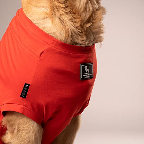 Image of HUFT Treats and Chill T-Shirt for Dog - Deep Coral - XL