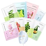 8PCS Face Masks Variety Set,Lightweight Long Lasting Hydrating Sheet Mask,Moisturizing Face Masks Set,Facial Mask Gift Set Suitable for All Skin Types