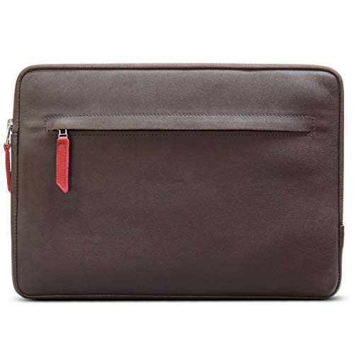 Housse MacBook Pro 16 Pack & Smooch étui cuir fait main anthracite