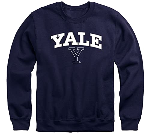 Barnesmith Yale University Bulldogs Adult Unisex Crewneck Sweatshirt, Spirit, Navy, Large #TOP30