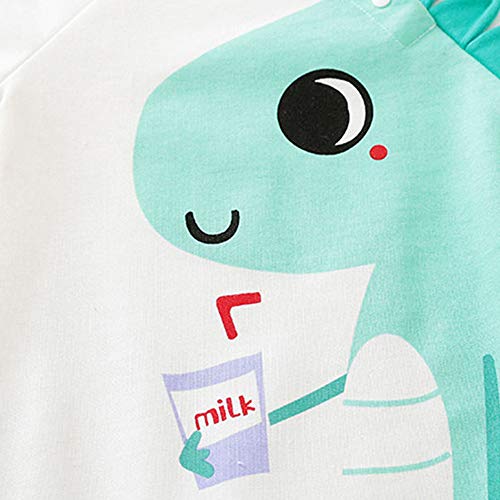 Image of Hopscotch Boys and Girls Cotton Graphic Print Bodysuit In White Color
