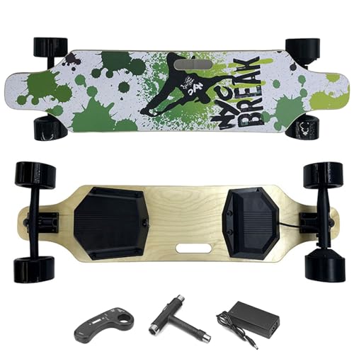 WACLMOTAKE Patinetas eléctricas con Control Remoto, 22-40 km/h máximo, frenado Suave, ángulo de Ascenso máximo de 35°, Ideal para Adultos y Adolescentes Principiantes Single-Drive-20km