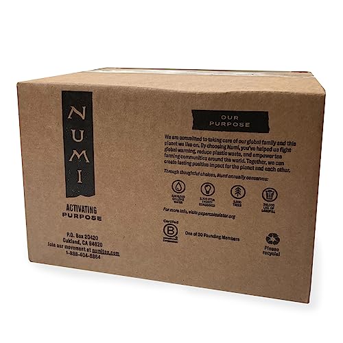 Numi Organic Chinese Breakfast Tea, 100 Black Tea Bags, Full Bodied Yunnan Black Tea, Malty & Floral, Caffeinated