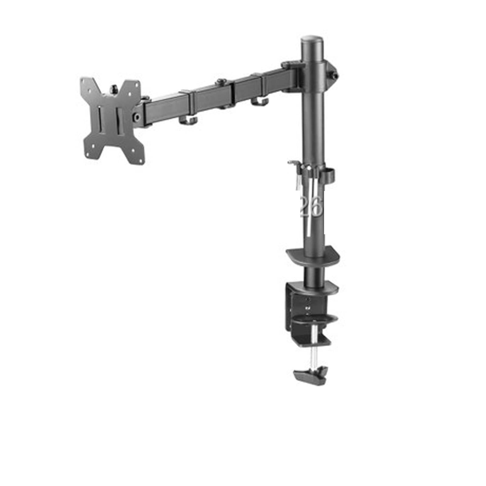 Aioneer Screen Stand, Full Motion Desktop Clamping/Grommet 10"-27" Monitor Holder Mount Arm Free Lifting Rotary Display Stand Rack Load 8Kgs