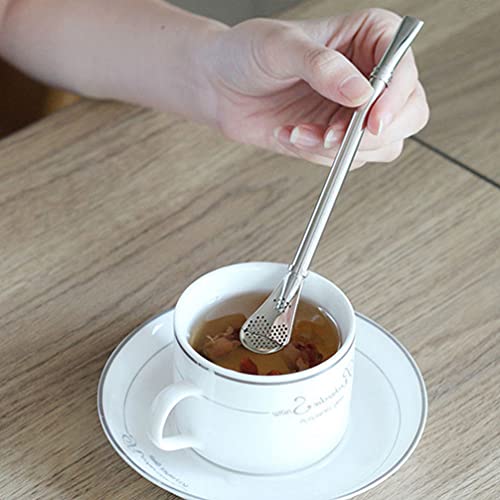 EXCEART Yerba Mate Bombilla Kalebas Drinken Filter Stro Afneembare Thee Stro Herbruikbare Roestvrij Staal Koffie Roer… - Image 3