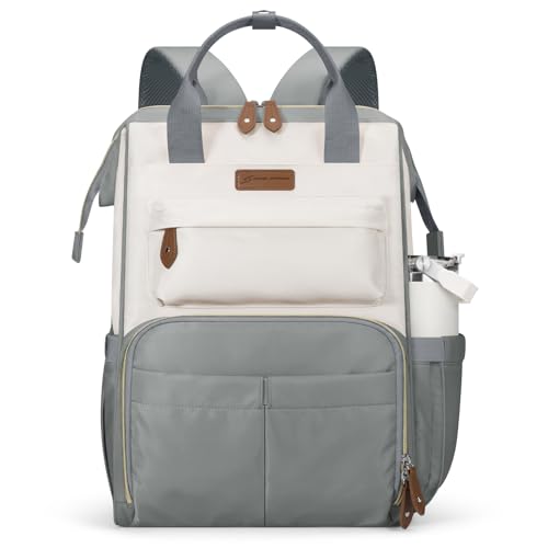 Maelstrom Mochila para laptop, serve para mochila de viagem de 15,6 a 17,3 polegadas para mulheres e homens com grande capacidade para trabalho e escola (cinza, 21L)