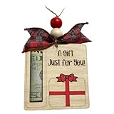 de Navidad para Dinero, Colgante de árbol de Madera, Colgante de Dinero, para niños, niñas, Mujeres, Hombres, Amigos, Familia, Sala de Estar, Dormitorio