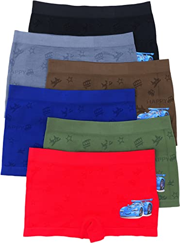 ToBeInStyle Boy's Pack of 6 Seamless Boxer Briefs