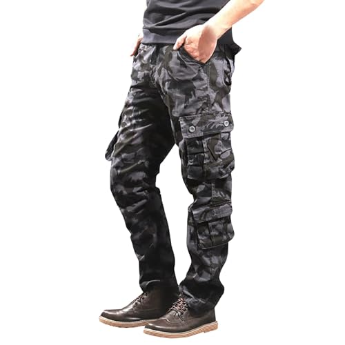 SOOUICKER Stretch Cargohose Herren Camouflage Viele Taschen Arbeitshosen Männer Vintage Wanderhose Cargo mit Seitentaschen Outdoor Hosen Tarn Trekkinghose Weit SOOUICKER Stretch Cargohose Herren Camouflage Viele Taschen Arbeitshosen Männer Vintage Wanderhose Cargo mit Seitentaschen Outdoor Hosen Tarn Trekkinghose Weit