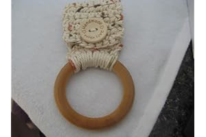 Wooden Crochet Towel Ring Holder ~ The Perfect Housewarming Gift