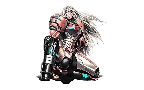 Nintendo Samus Aran Metroid Prime Fan Art Matte Finish Paper Print Poster 12 x 18 inch (Multicolor)