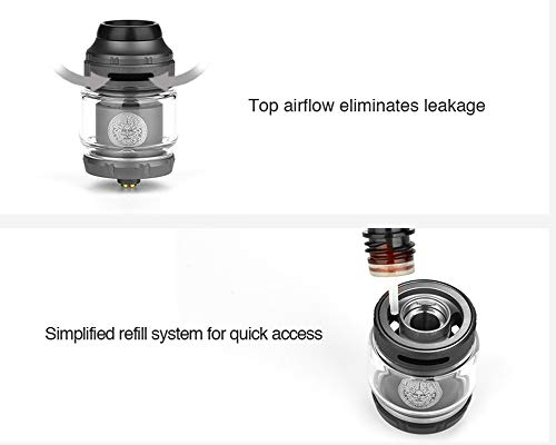 E-Cigarette-GeekVape-Zeus-X-RTA-2ml-25mm-Diameter-for-SingleDual-Coil-Building-Adopting-Improved-top-Airflow-DesignNo-Tobacco-No-Nicotine-Black