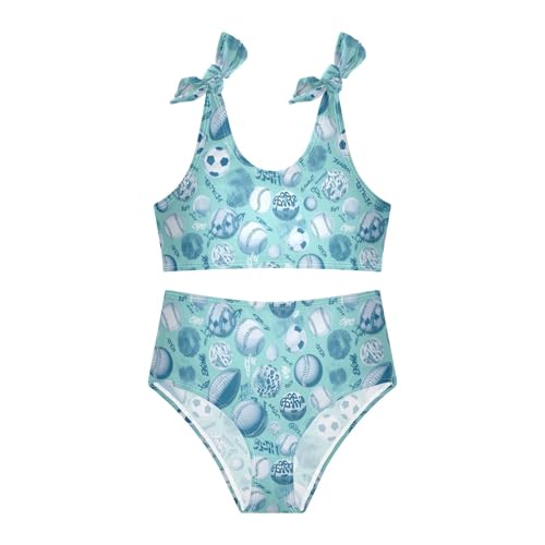 Image of Boccsty Cute Crab Red Blue Girls Swimsuits Kids Bikini Sets 2 Pcs Bathing Suit for 3T