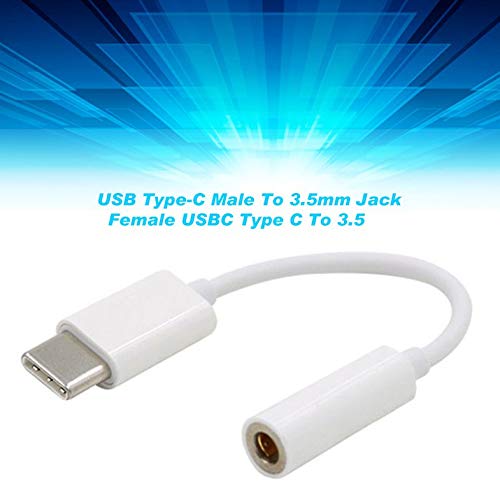 USB type-c mannelijk naar 3,5 mm jack vrouwelijk USBC type C naar 3,5 hoofdtelefoon audio Aux kabel adapter converter… - Afbeelding 8