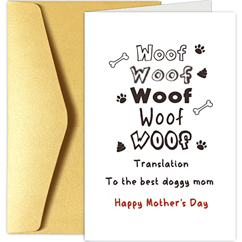 Encuentra reviews de Mejor tarjeta madre los preferidos por los clientes. 34 Chenive Tarjeta del día de la madre de perro, divertida tarjeta del día de la madre para ella, tarjeta feliz del día de la madre, tarjeta de mejor perrito para mamá