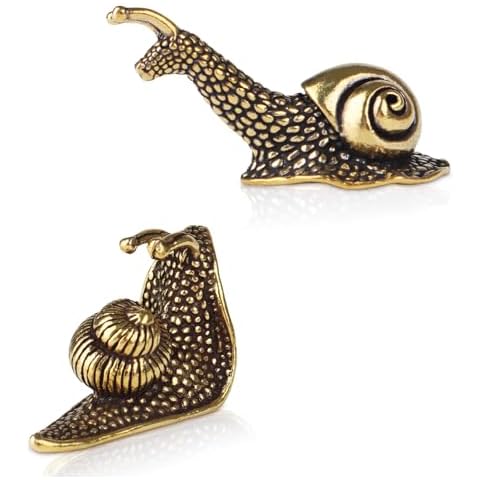 Yunjuhop Figurines d'escargot en laiton Cover