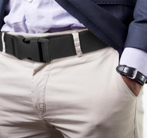 Justay Comf Gürtel Herren Nylon Canvas Belt für Herren,Gürtel Stufenlos Verstellbarer Stoffgürtel Geschenke